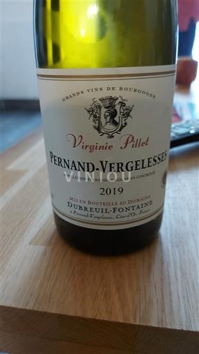 Borgoña Pernand-Vergelesses Dubreuil-Fontaine Virginie Pillet 2019