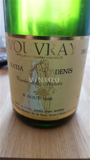 Loirevallei Vouvray Domaine Sylvain Gaudron des Mariés 1998