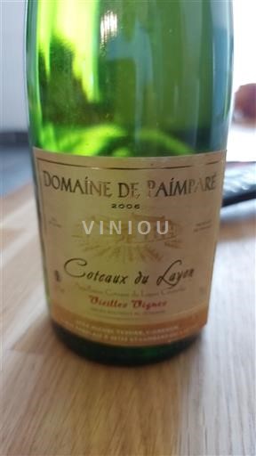 Dolina Loare Coteaux-du-Layon Domaine Paimpare Vieilles Vignes 2006