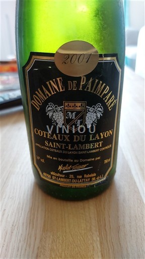 Dolina Loare Ni doloceno Domaine Painparé 2001