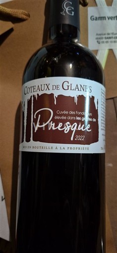 Tây Nam Coteaux de Glanes Coteaux de Glanes des Fondateurs Presque 2022