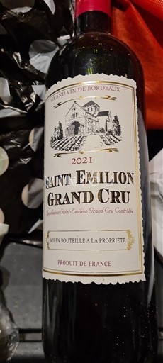 Bordeaux Saint-Émilion Grand Cru L'Union de Producteurs de Saint-Émilion 2021