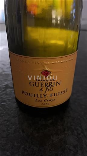 Rượu vang Blanc sec Les Crays Domaine Guerrin & Fils 2016 Pháp Bourgogne Pouilly-fuissé AOC