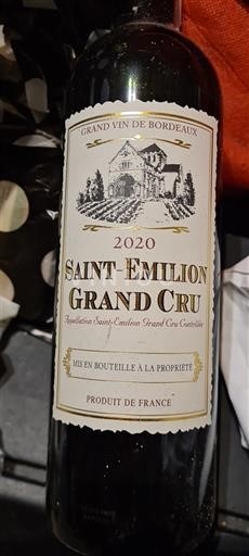 Bordeaux Saint-Émilion Grand Cru L'Union de Producteurs de Saint-Émilion 2020