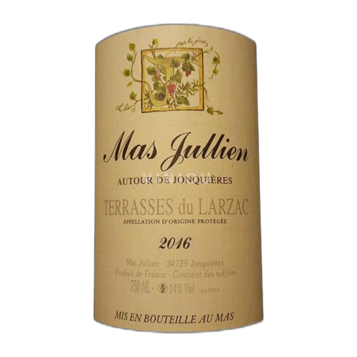 Vin Rouge sec Autour de Jonquières Mas Jullien - Autour de Jonquières 2016 France Languedoc Terrasses-du-larzac AOC