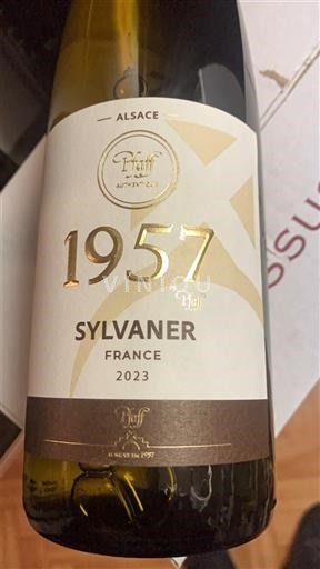 Alsace Sylvaner Pfaff 1957 2023