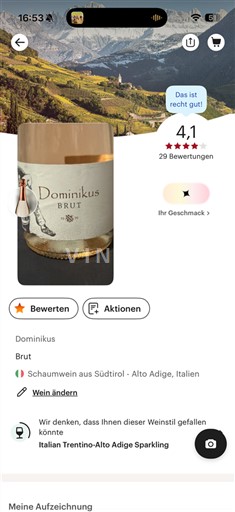 Trentin-Haut-Adige Haut-Adige Dominikus Brut Non Millésimé