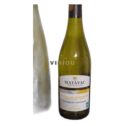 Vini Blanc sec Matayac 2024 Francia Sud-Ovest Côtes de Gascogne IGP
