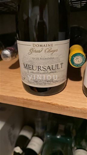 Burgundy Meursault Domaine Gérard Boyer 2020