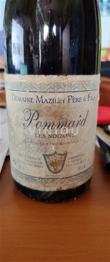 Burgundy Pommard Domaine Mazilly Père & Fils Les Noizons 1992
