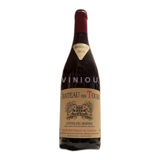 Rhônedalen Côtes du Rhône Château des Tours 2020