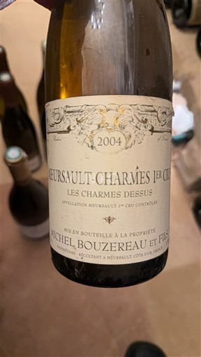 Burgundy Meursault Premier Cru Michel Bouzereau et Fils Les Charmes Dessus 2004