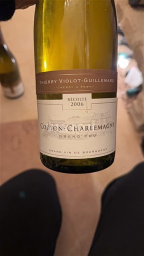 Burgundy Corton-Charlemagne Grand Cru Thierry Violot-Guillemard 2006