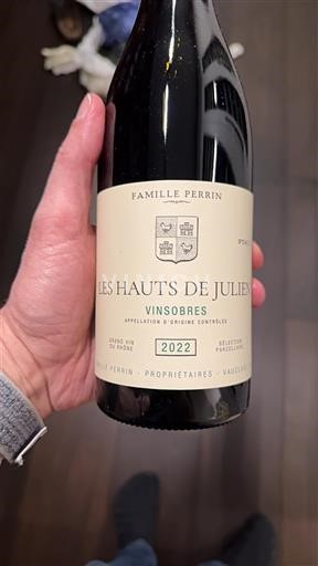 Rhônen laakso Vinsobres Famille Perrin Les Hauts de Julien 2022