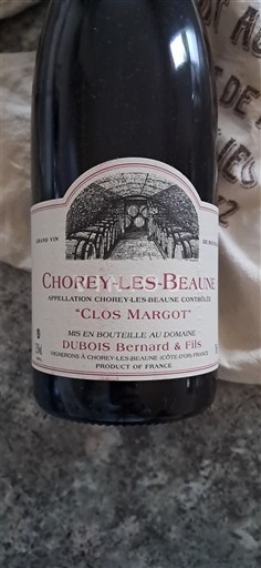 Burgundija Chorey-lès-Beaune Domaine Bois Bernard & Fils Clos Margot 2018