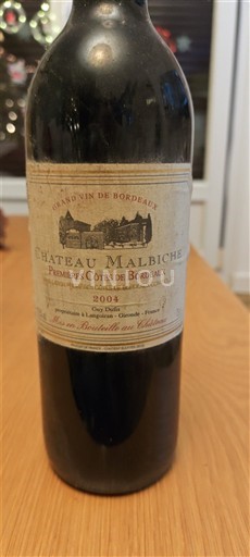 Bordeaux Prve obale Bordeauxa Château Malbiche 2004