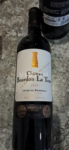 Bordeaux Côtes de Bordeaux Château Bourdon La Tour 2015