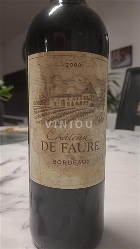 Bordéus Château Faure 2008