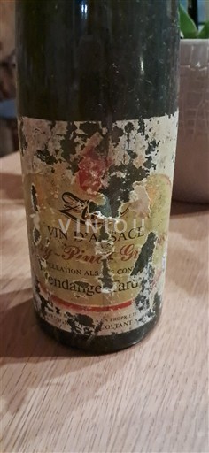 Alsacia Alsacia Gran Cru Vendanges Tardives Château Zind-Humbrecht Pinot Gris 1989