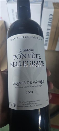 Bordeaux Graves-de-Vayres Château Pontête Bellegrave 2021