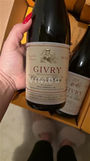 Burgundi Givry Michel Sarrazin et Fils Clos de la Putin 2023