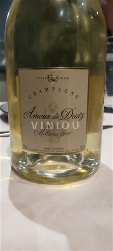 Champagne Deutz Amour de Deutz 2010