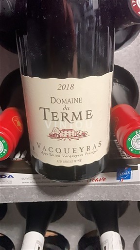 Valea Ronului Vacqueyras Domaine Terme 2018