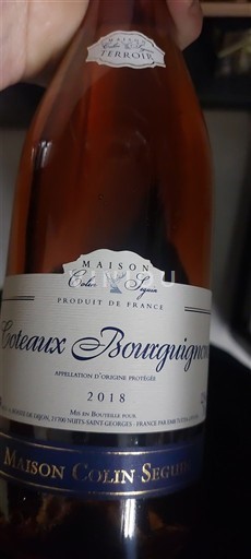 Weine Rosé sec Maison Colin Seguin 2018 Frankreich Burgund Burgunderhänge AOC