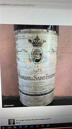Bordeaux Saint-Estèphe Château Marquis de Saint-Estèphe 1975