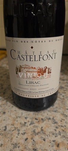 Rhône Valley Lirac Château Castelfont 2023