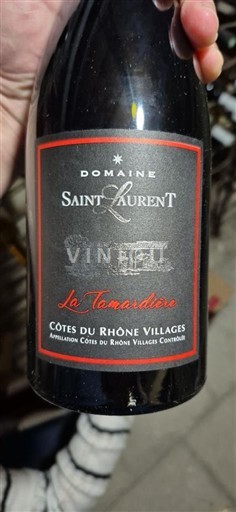 Rhônen laakso Côtes-du-rhône-villages Domaine Saint Laurent La Tamarisière 2020