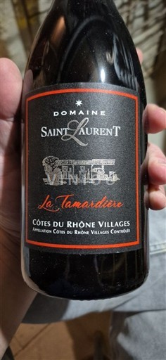 Rhônen laakso Côtes-du-rhône-villages Domaine Saint Laurent La Tamaridière 2019