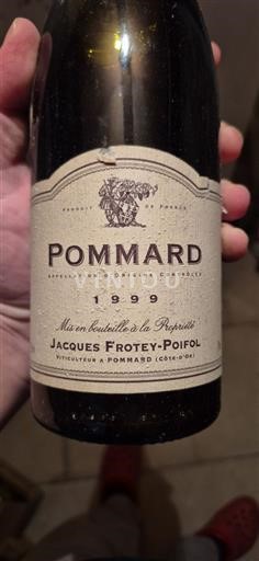 Burgundija Pommard Jacques Frotey-Poifol 1999