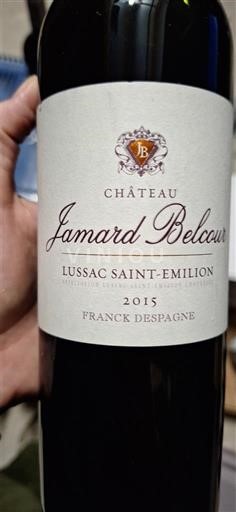 Bordeaux Lussac-saint-émilion Château Jamard Belcour 2015