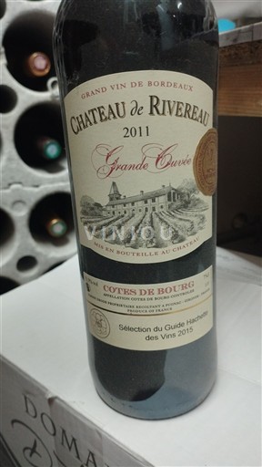Bordeaux Côtes-de-bourg Château Rivereau Grande 2011