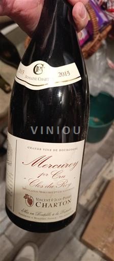 Wines Rouge sec Clos du Roy Vincent & Jean-Pierre Charton 2015 France Burgundy Mercurey AOC Premier Cru