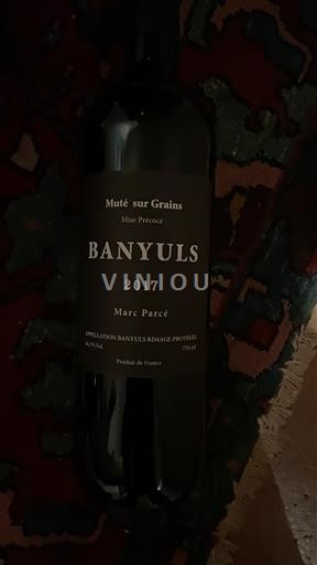 Vinhos Rouge sec Muté sur Grains Mise Précoce Marc Parcé 2017 França Roussillon Banyuls AOC