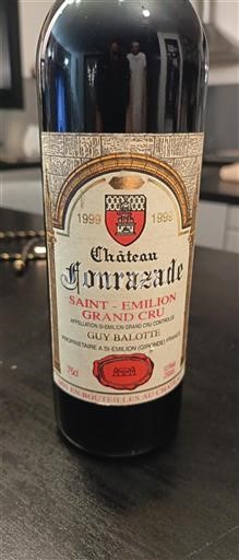 Bordeaux Saint-Émilion Grand Cru Grand Cru Château Fonrazade 1999