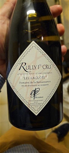 Burgundy Rully Premier Cru Domaine La Renaissance Les Raclots 2022