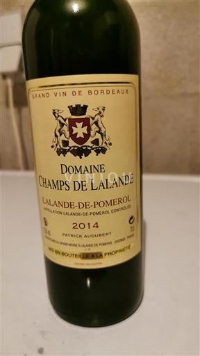 Burdeos Lalande-de-Pomerol Domaine Champs de Lalande 2014