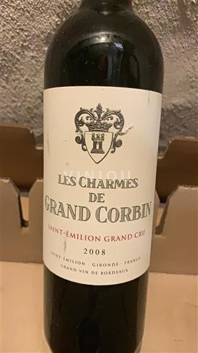 Bordeaux Saint-Émilion Grand Cru Grand Corbin Les Charmes de Grand Corbin 2008