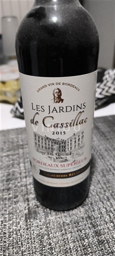 Bordeaux Bordeaux Supérieur Les Jardins de Cassillac 2015