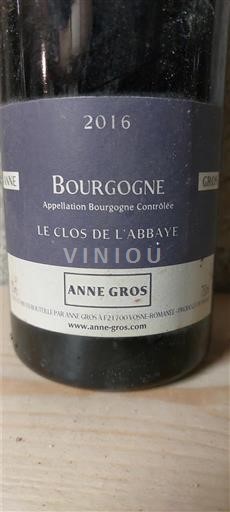 Bourgogne Anne Gros Le Clos de l'Abbaye 2016