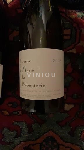 Vini Blanc sec Coume Marie La Préceptorie 2022 Francia Roussillon Côtes-du-Roussillon AOC