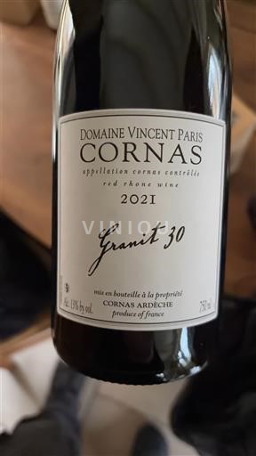 Valea Ronului Cornas Domaine Vincent Paris Granit 30 2021
