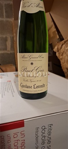 Alsacia Alsacia Gran Cru Grand Cru Gustave Lorentz Pinot Gris Grand Cru Altenberg de Bergheim Vieilles Vignes 2016