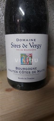 Borgogna Non specificato Domaine Sires de Vergy 2018