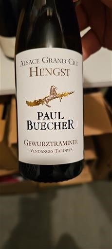 Alsace Ospecificerad Grand Cru Paul Buecher Hengst Icke årgångsbetecknad