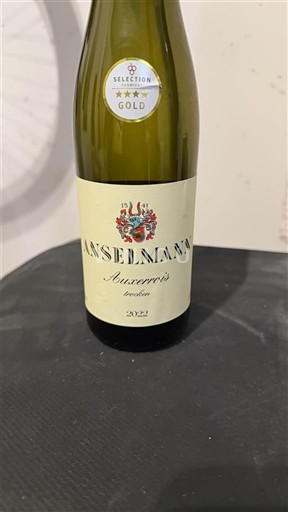 Alsace Anselmann Auxerrois 2022