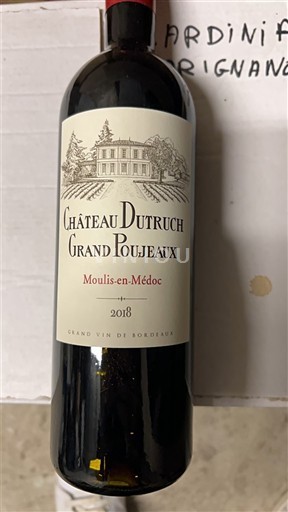 Bordeaux Moulis-en-Médoc Château Truch Grand Poujeaux 2018